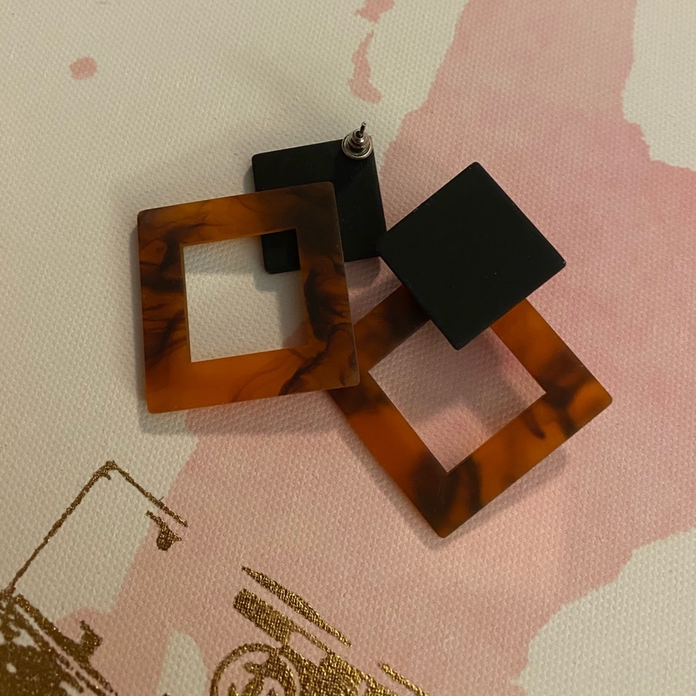 Tortoise earrings